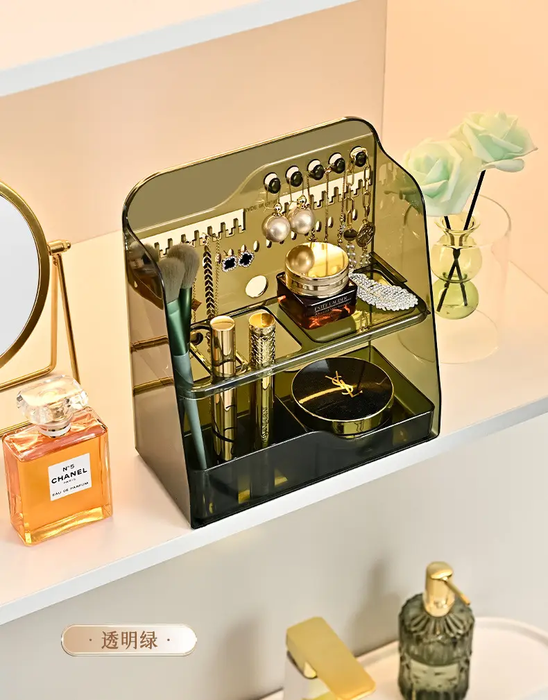 Transparent Mirror Storage Box for Makeup & Cosmetics — feature 18