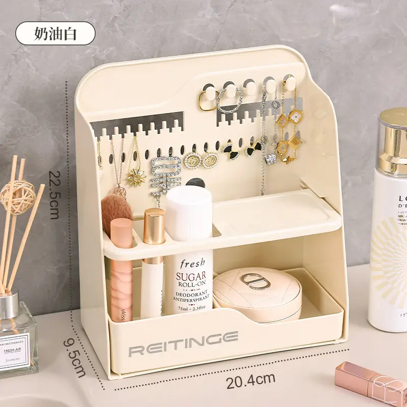 Transparent Mirror Storage Box for Makeup & Cosmetics - Image 4