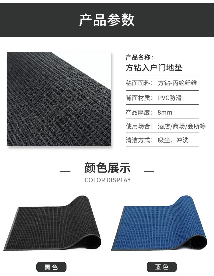 Custom Non-Slip Floor Mat for Entry Door Water Absorbent — feature 30