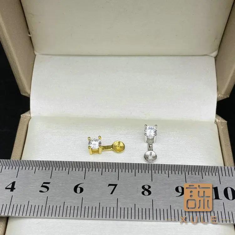 Sterling Silver Pearl Pendant with Single Diamond - Image 6