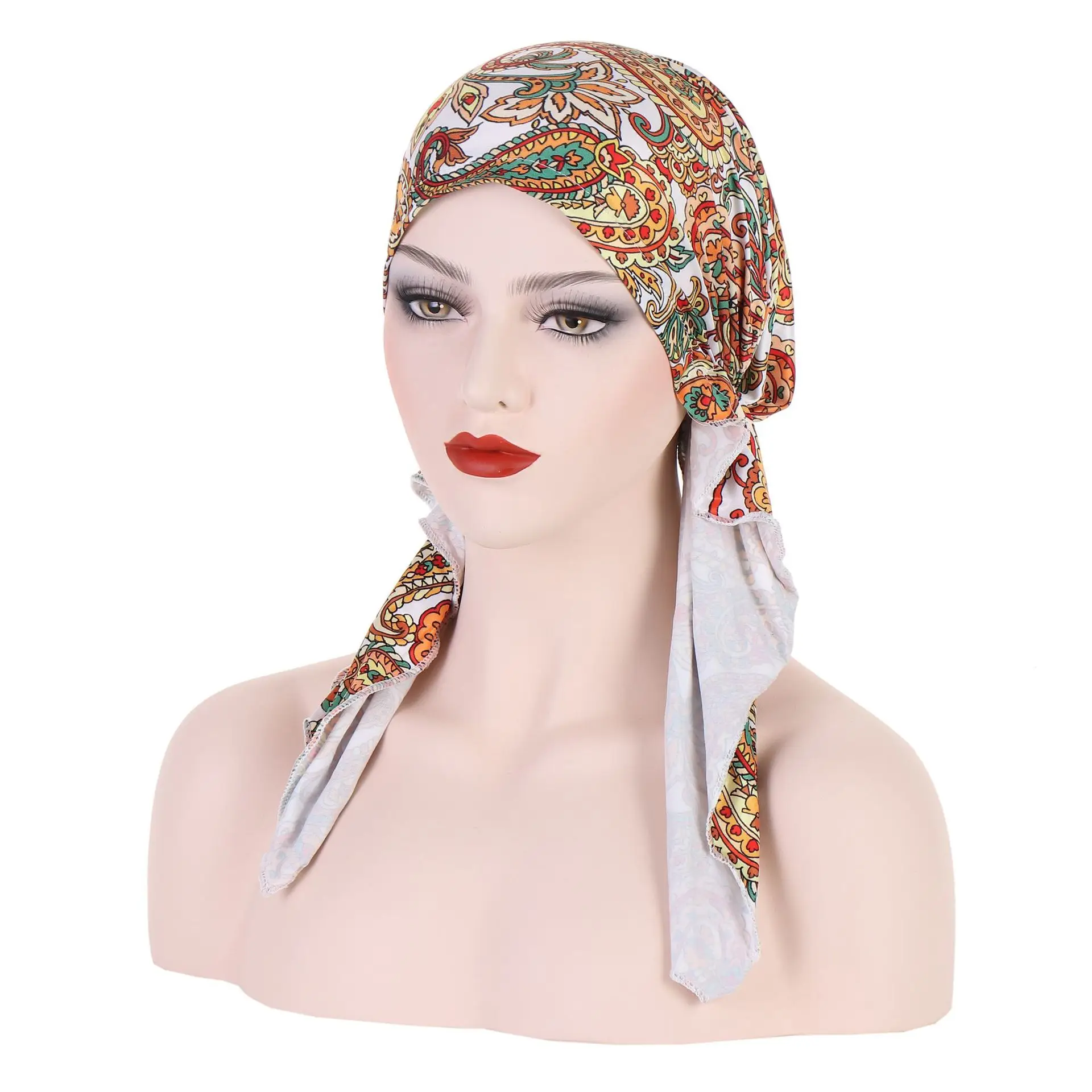 2023 New Flower Cloth Muslim Turban Cap Women - Image 11