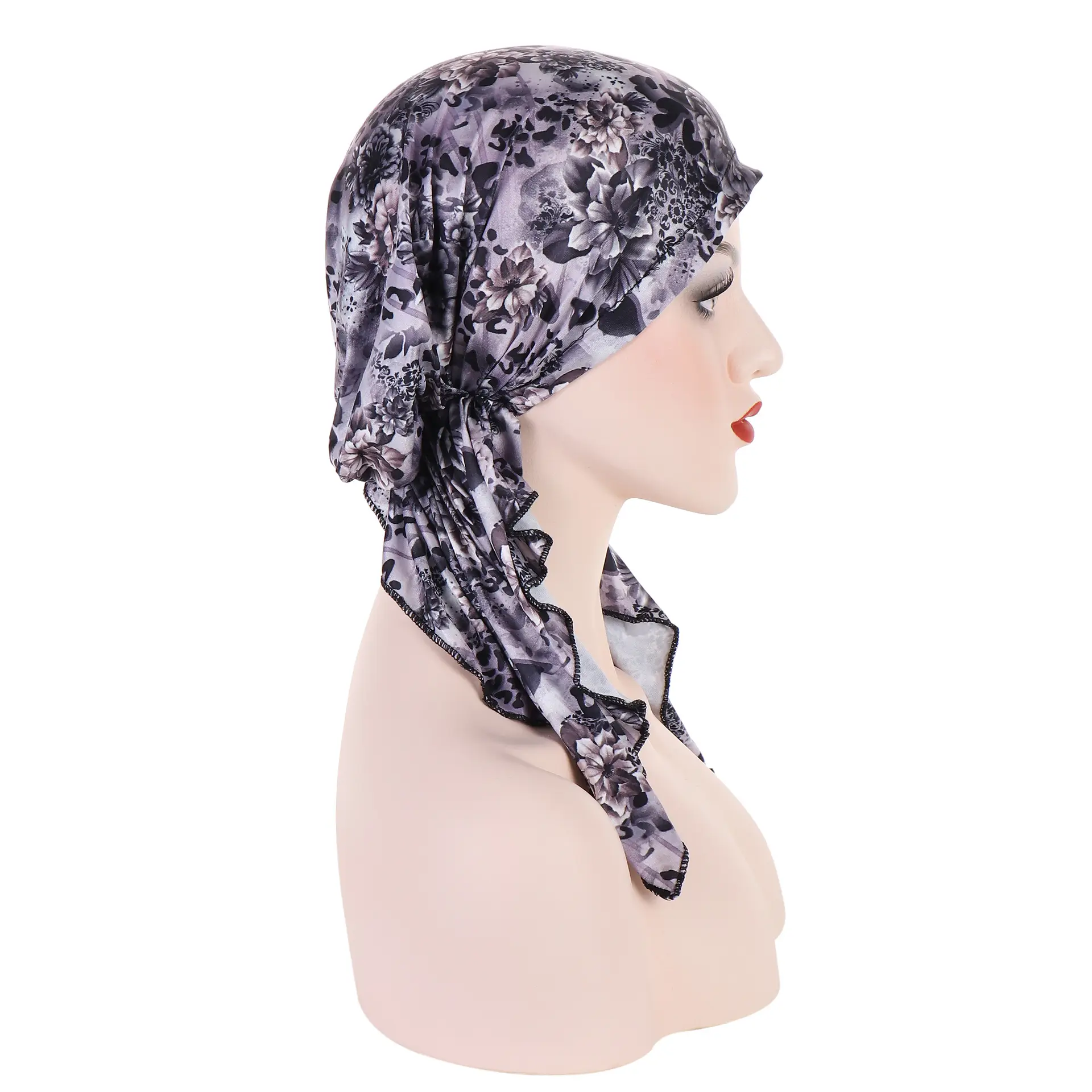 2023 New Flower Cloth Muslim Turban Cap Women - Image 14