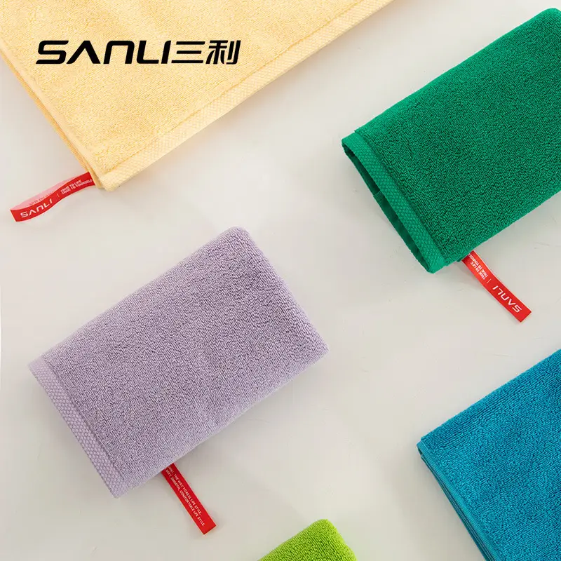 Sanli Cotton Face Towel 112g Green