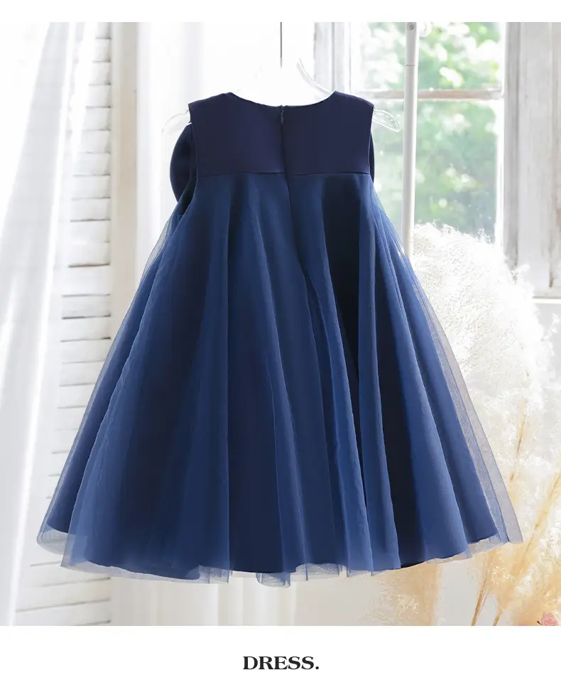 Blue Fluffy Princess Skirt for Girls Wedding Dress — feature 28
