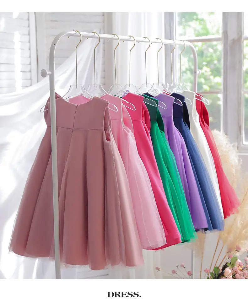 Blue Fluffy Princess Skirt for Girls Wedding Dress — feature 8