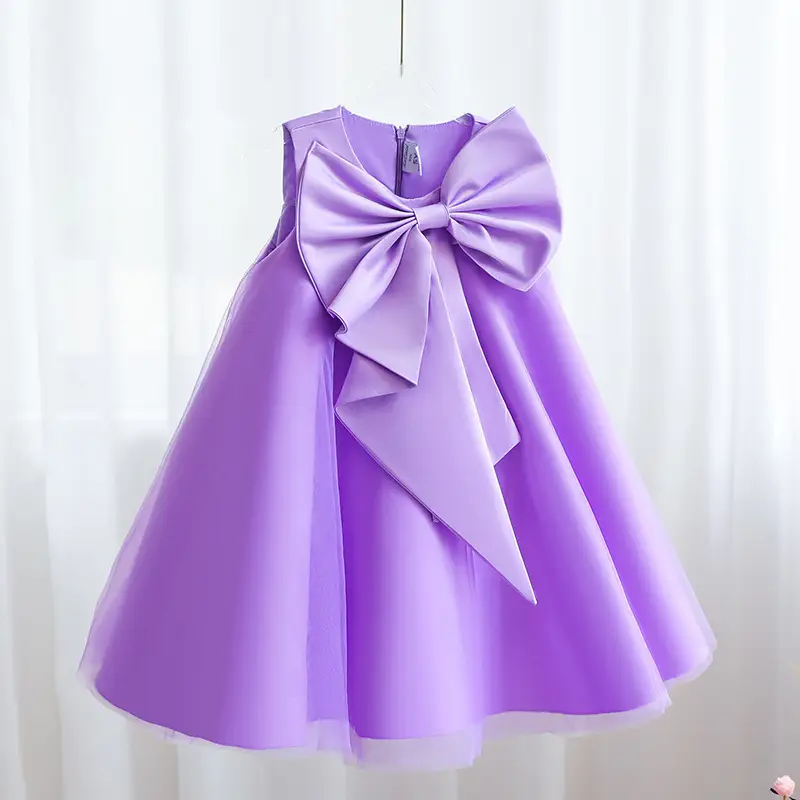 Blue Fluffy Princess Skirt for Girls Wedding Dress - Image 4