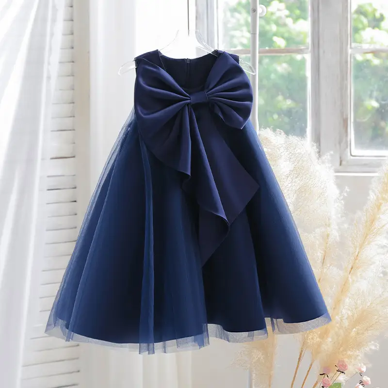Blue Fluffy Princess Skirt for Girls Wedding Dress - Image 7