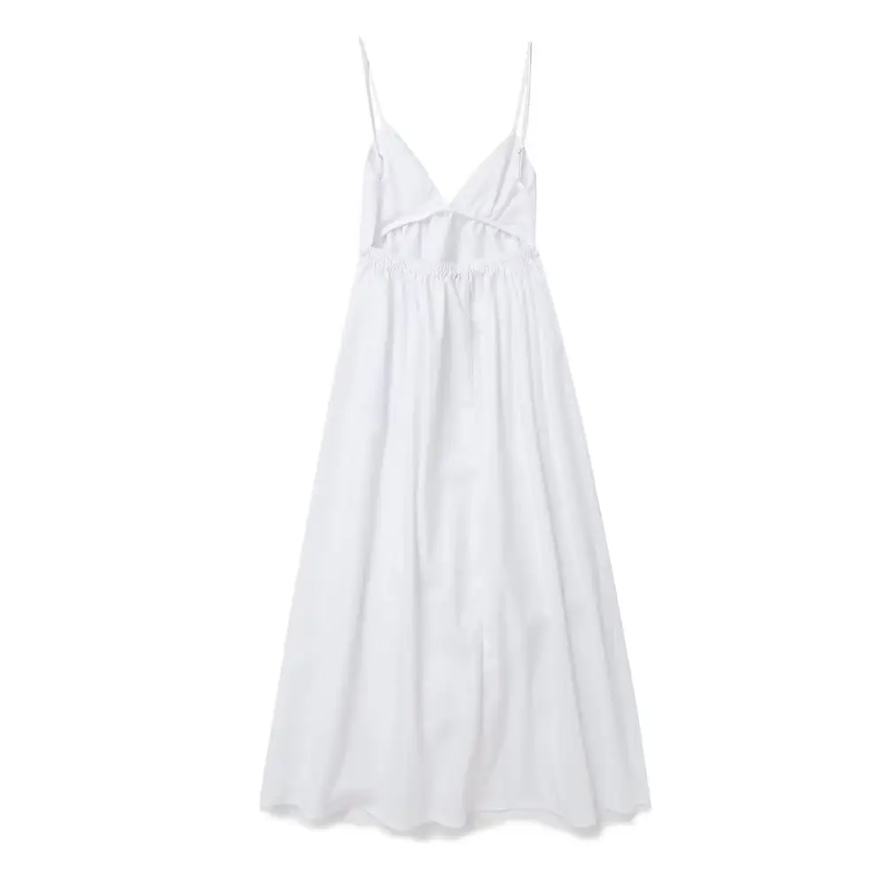 Summer New Women's White Backless Dress - Image 6