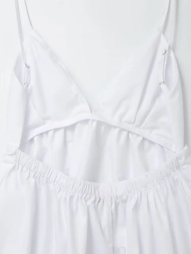 Summer New Women's White Backless Dress — feature 14