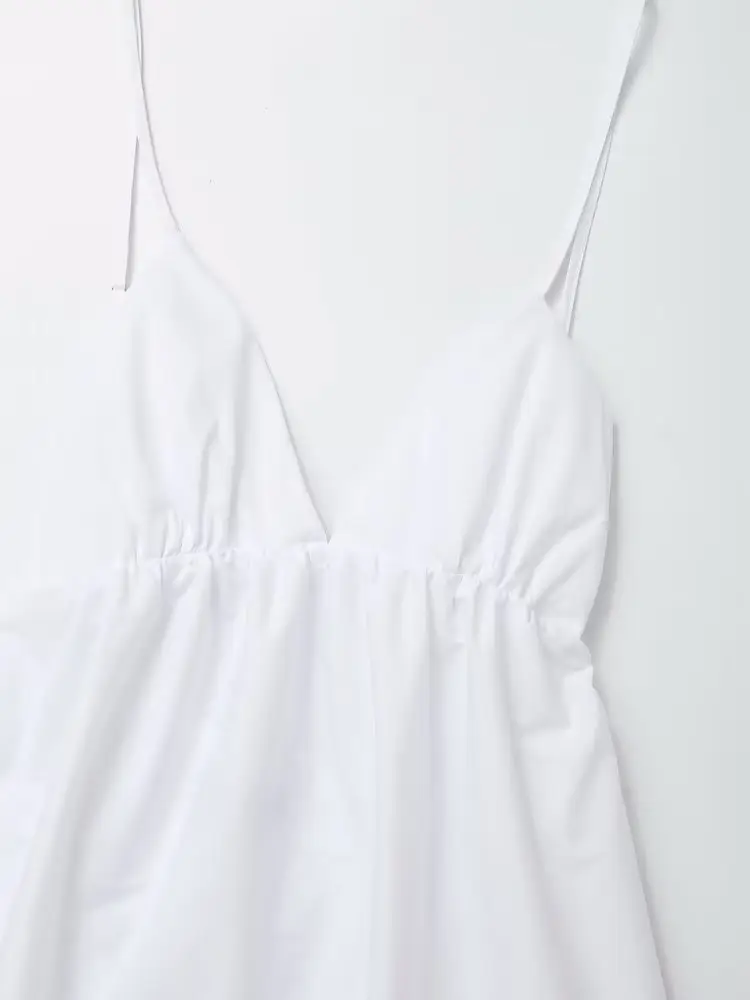 Summer New Women's White Backless Dress — feature 8