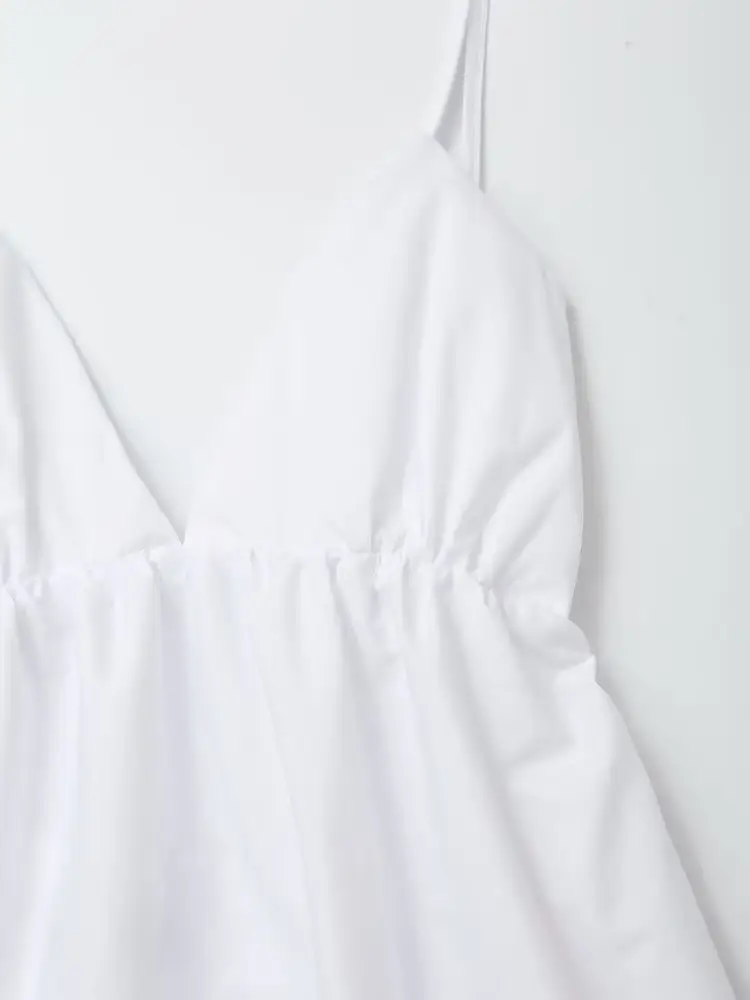 Summer New Women's White Backless Dress — feature 9