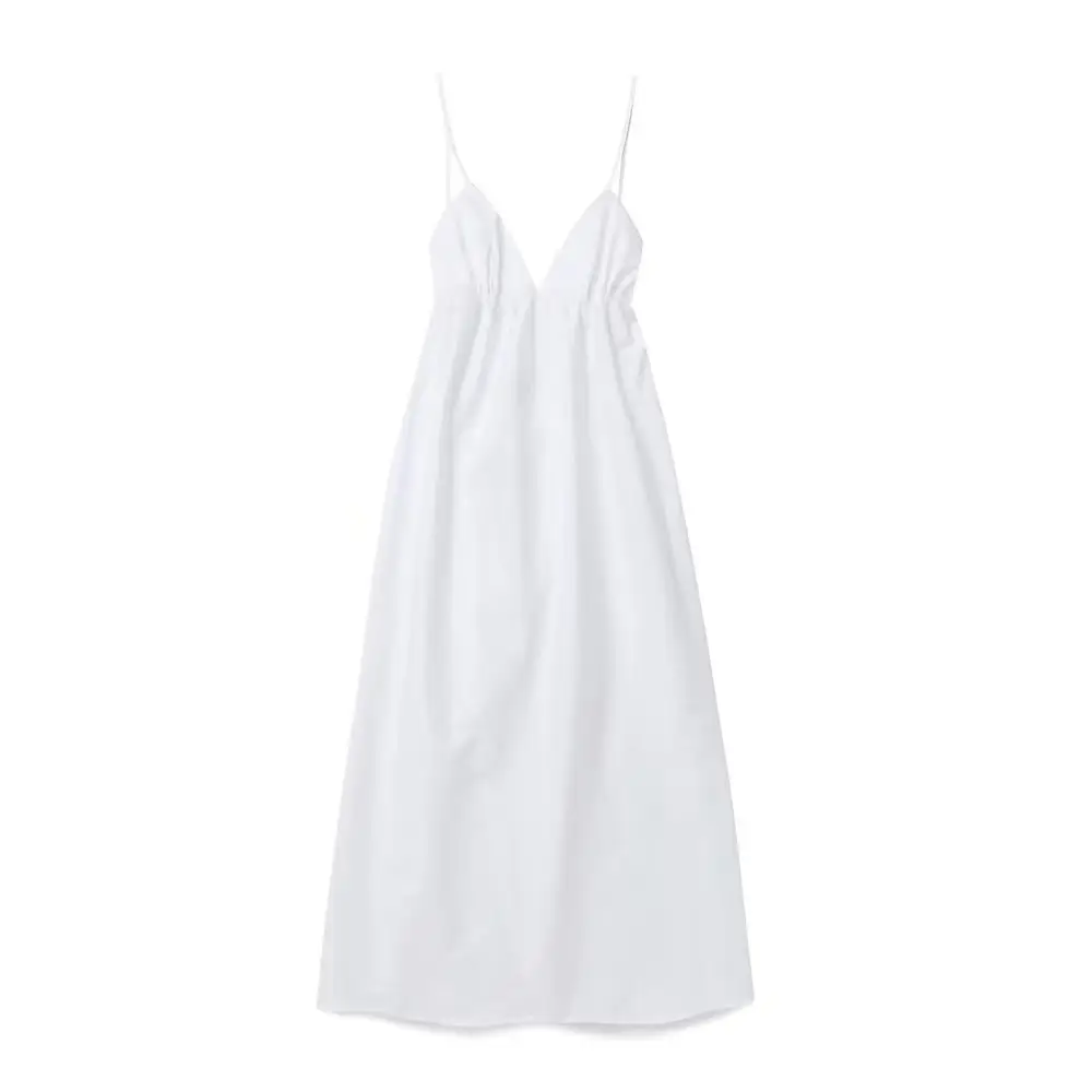 Summer New Women's White Backless Dress - Image 4