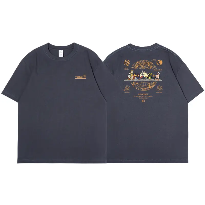 Men's Japanese Bugs Bunny Printed Cotton T-Shirt Beige - Image 13