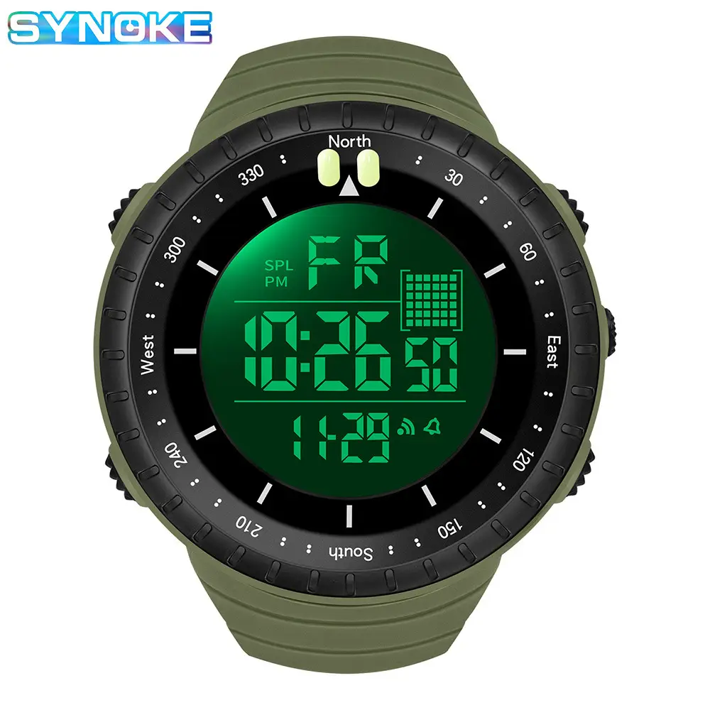 Men's Waterproof Digital Sports Watch with Lumen Display - Image 6