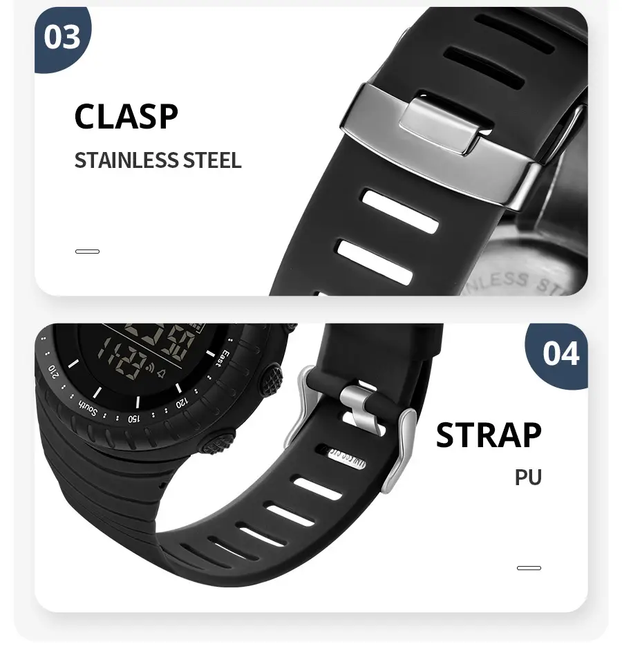 Men's Waterproof Digital Sports Watch with Lumen Display — feature 11