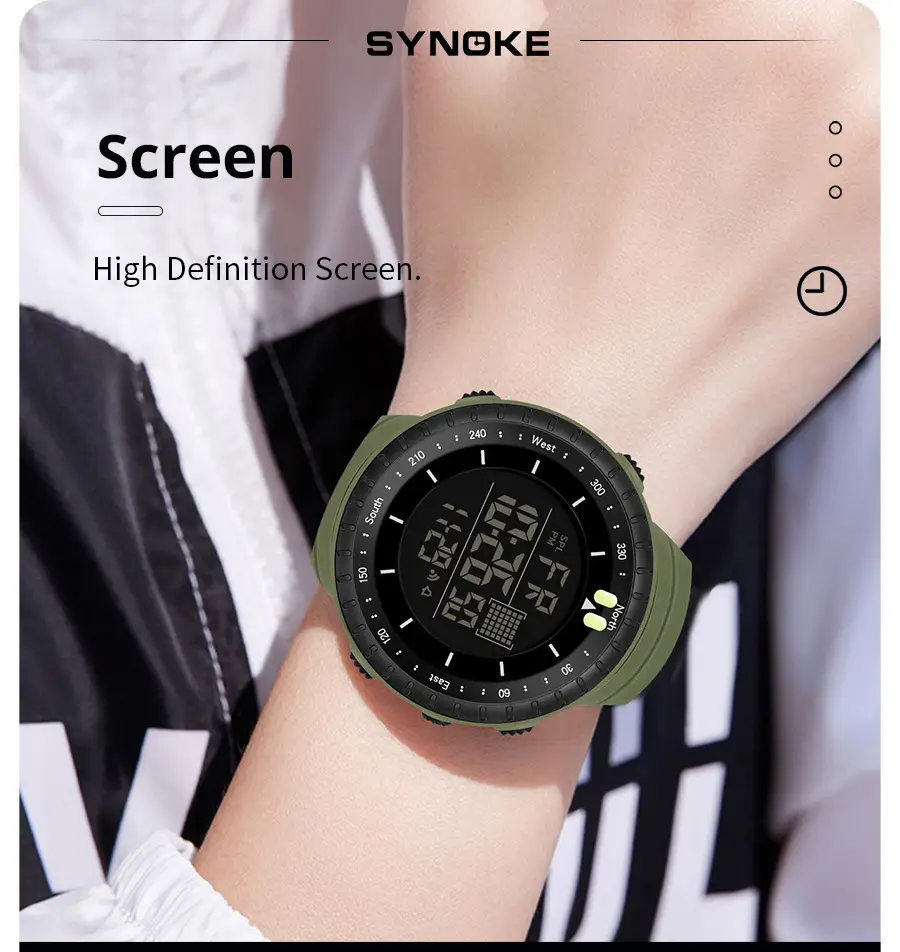 Men's Waterproof Digital Sports Watch with Lumen Display — feature 5