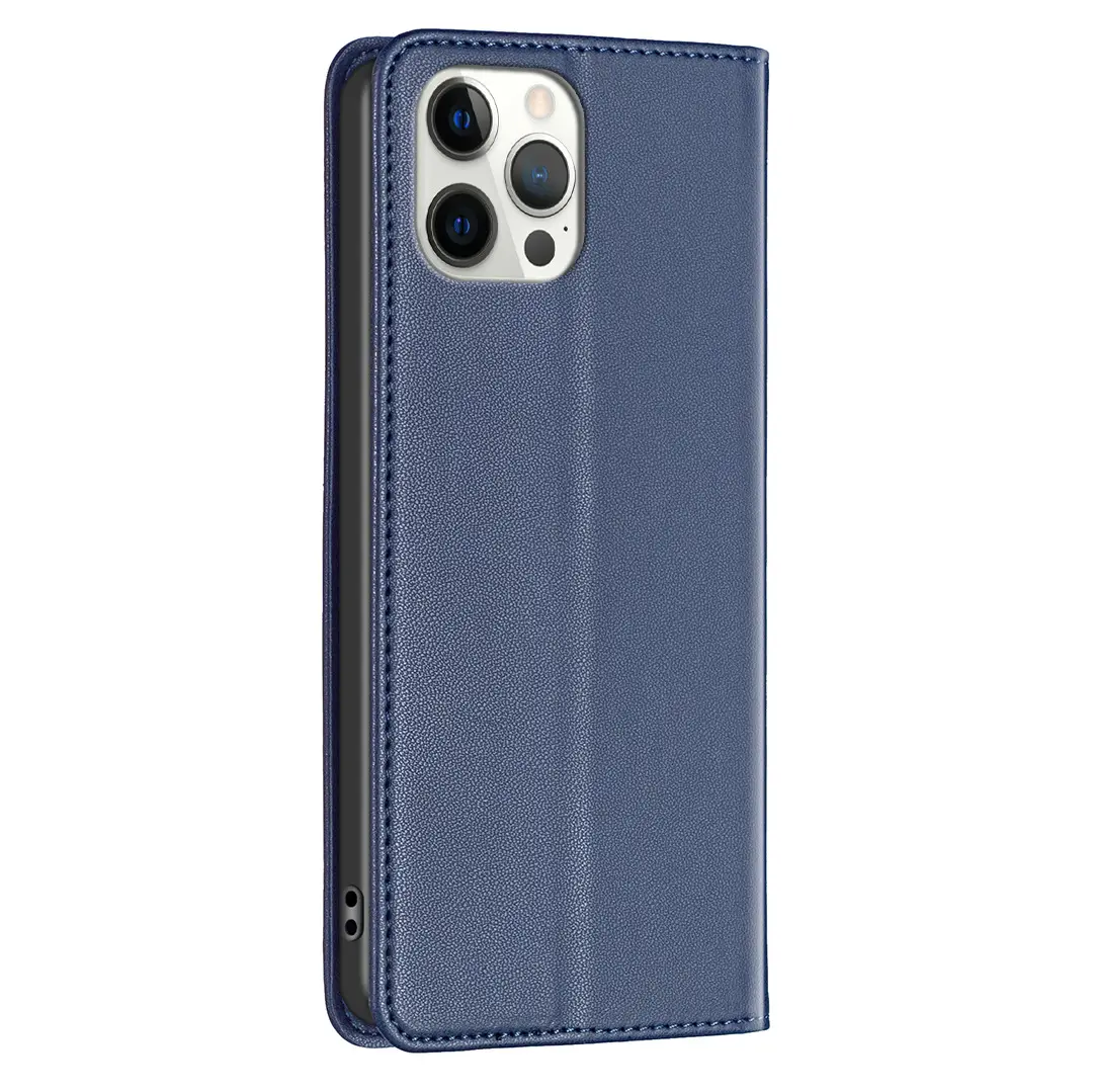 Apple iPhone 17 Leather Magnetic Flip Case Teal — feature 16