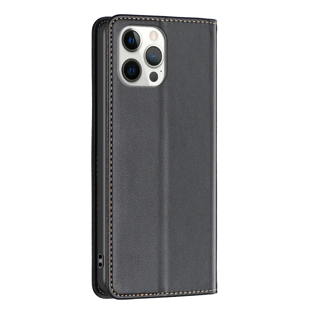 Apple iPhone 17 Leather Magnetic Flip Case Teal — feature 23