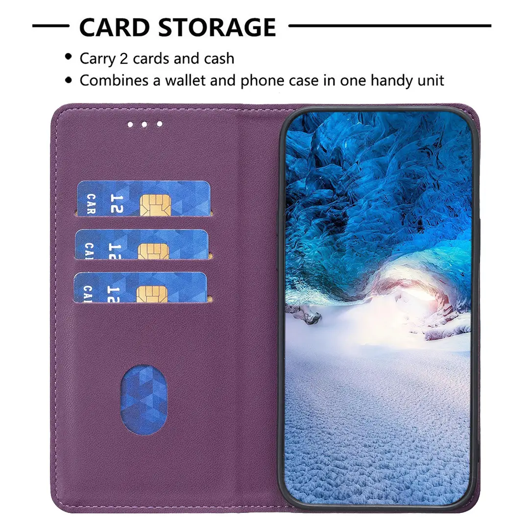 Apple iPhone 17 Leather Magnetic Flip Case Teal — feature 34