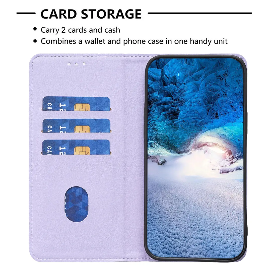 Apple iPhone 17 Leather Magnetic Flip Case Teal — feature 39