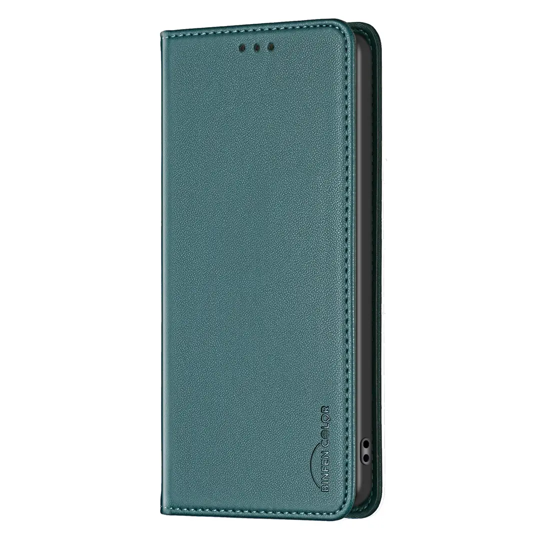 Apple iPhone 17 Leather Magnetic Flip Case Teal — feature 8