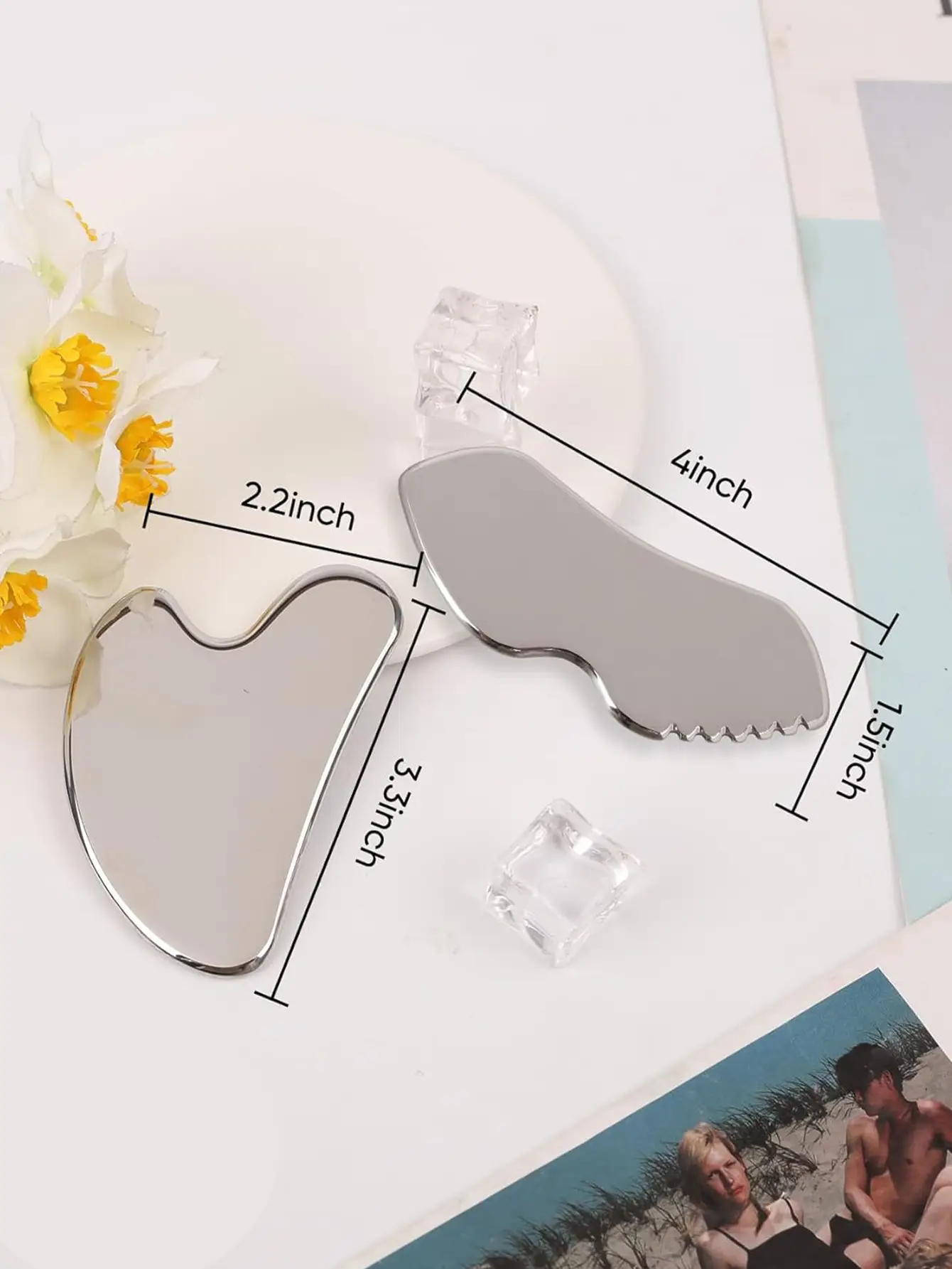 304 Heart-Shaped Facial Scrapping Board with Drawstring Bag — feature 18