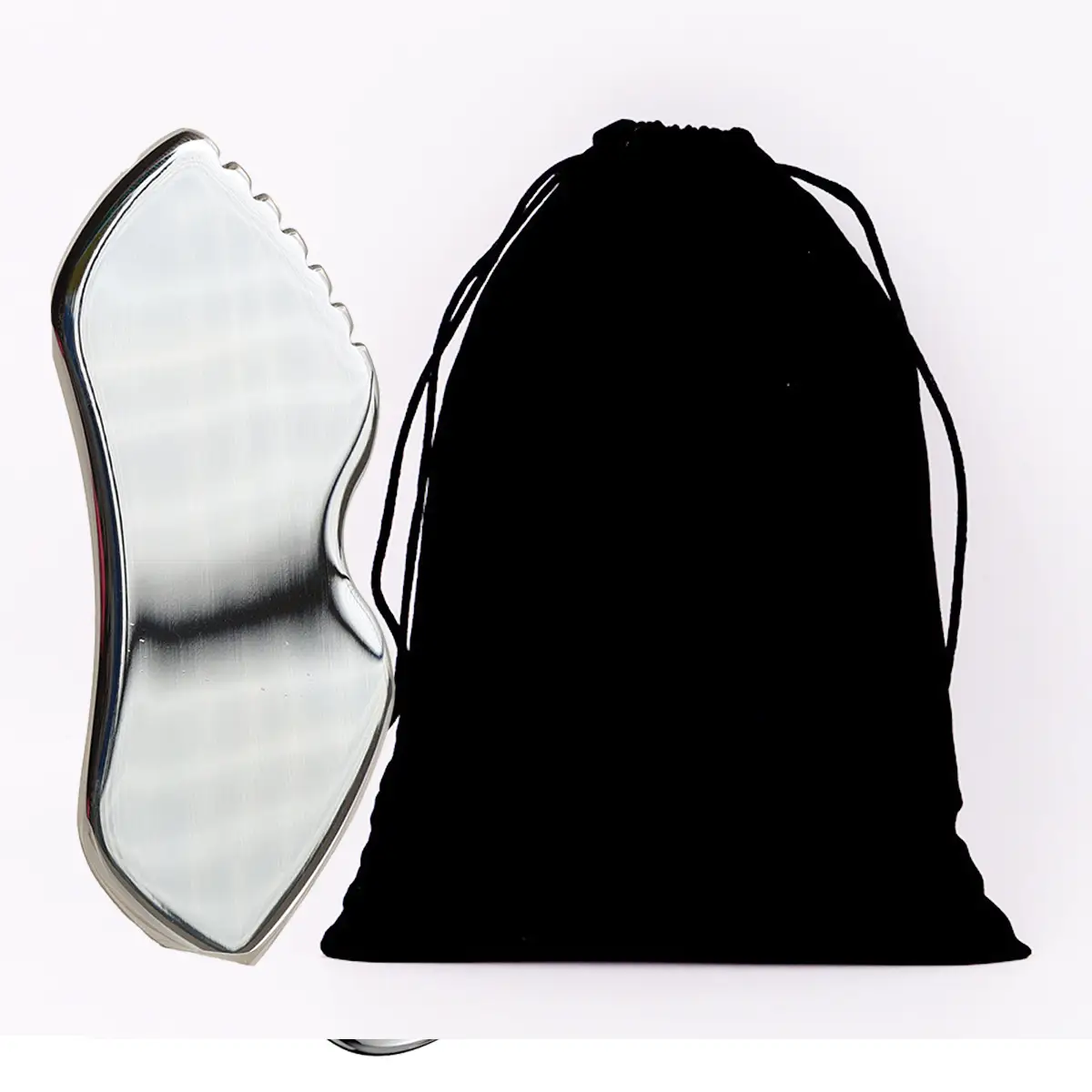304 Heart-Shaped Facial Scrapping Board with Drawstring Bag — feature 28