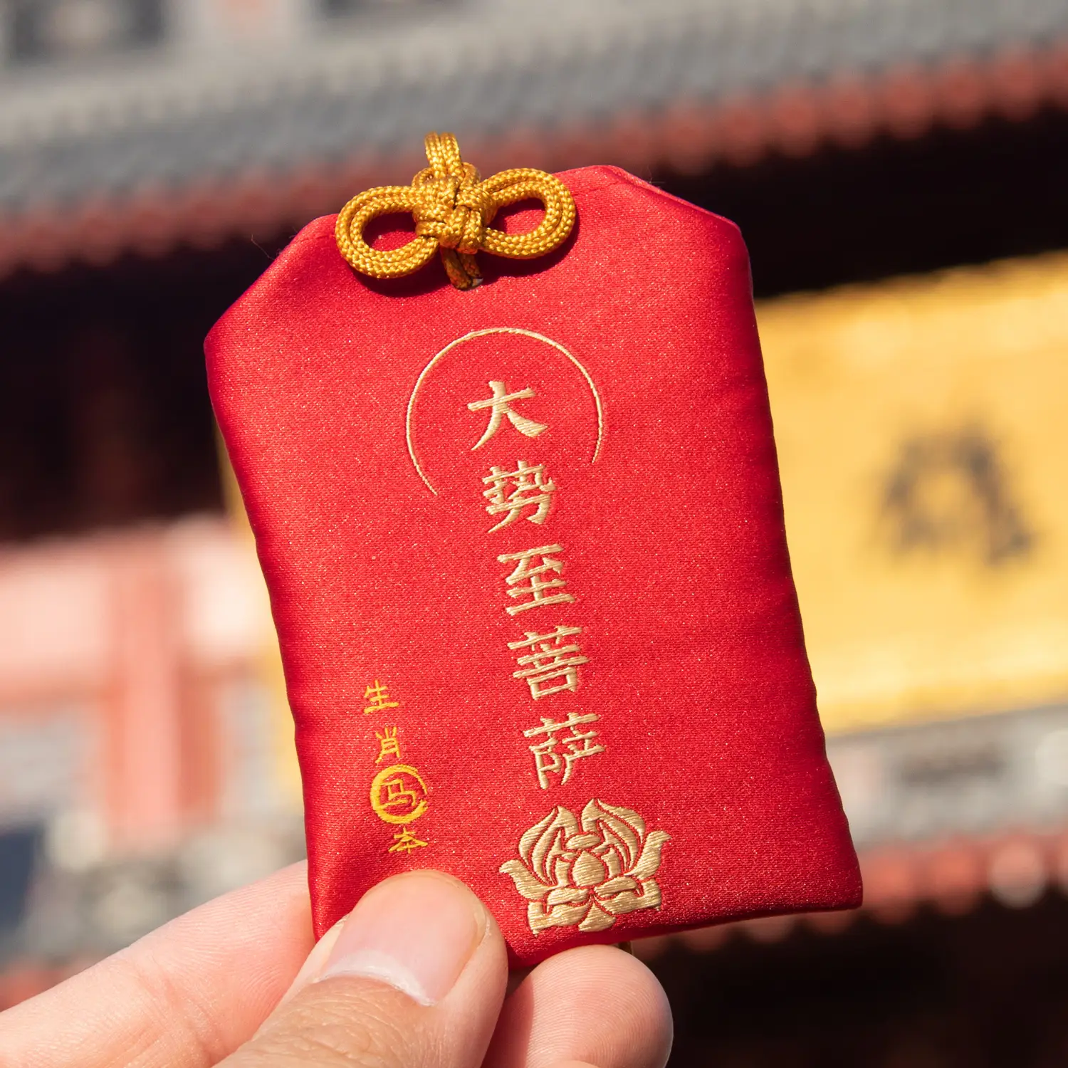 Zodiac Amulet Bag Ping An Fu Red Sandalwood Carry-on - Image 19