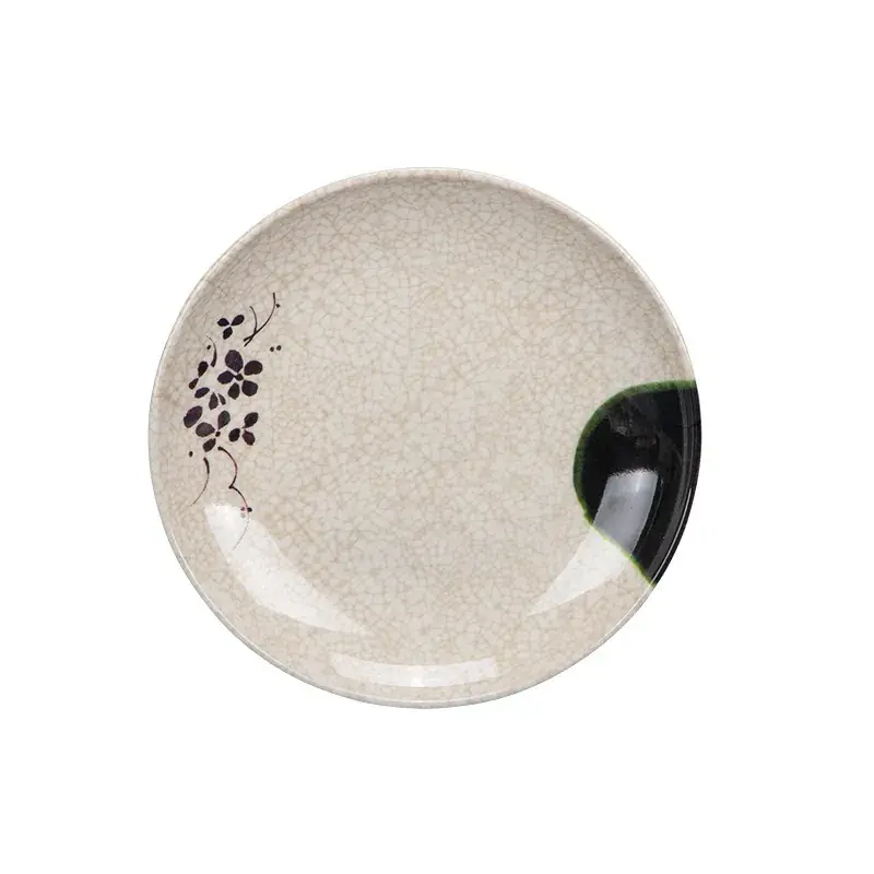 Green Herba Melamine Round Rice Dish - Image 21