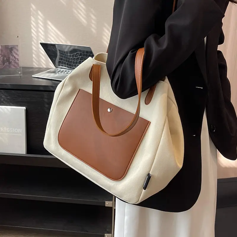 Women Large Canvas Shoulder Bag 2026 - Image 6