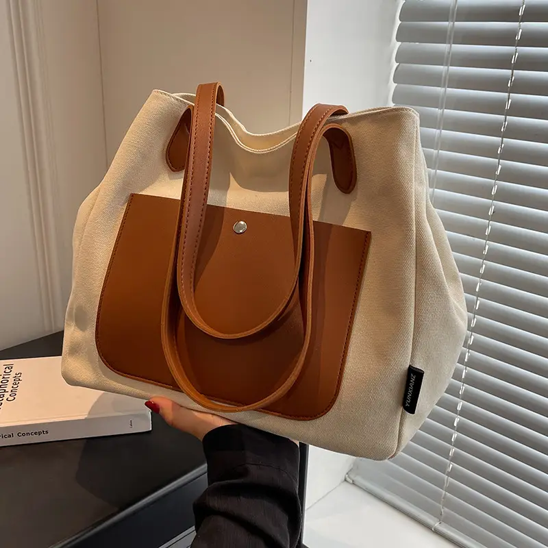 Women Large Canvas Shoulder Bag 2026 - Image 7