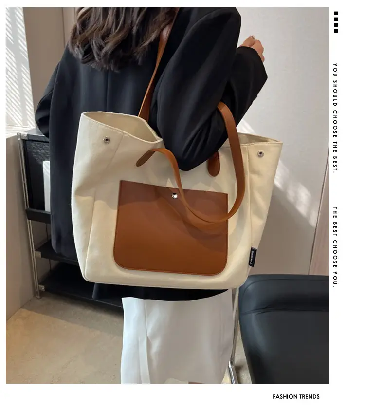 Women Large Canvas Shoulder Bag 2026 — feature 10