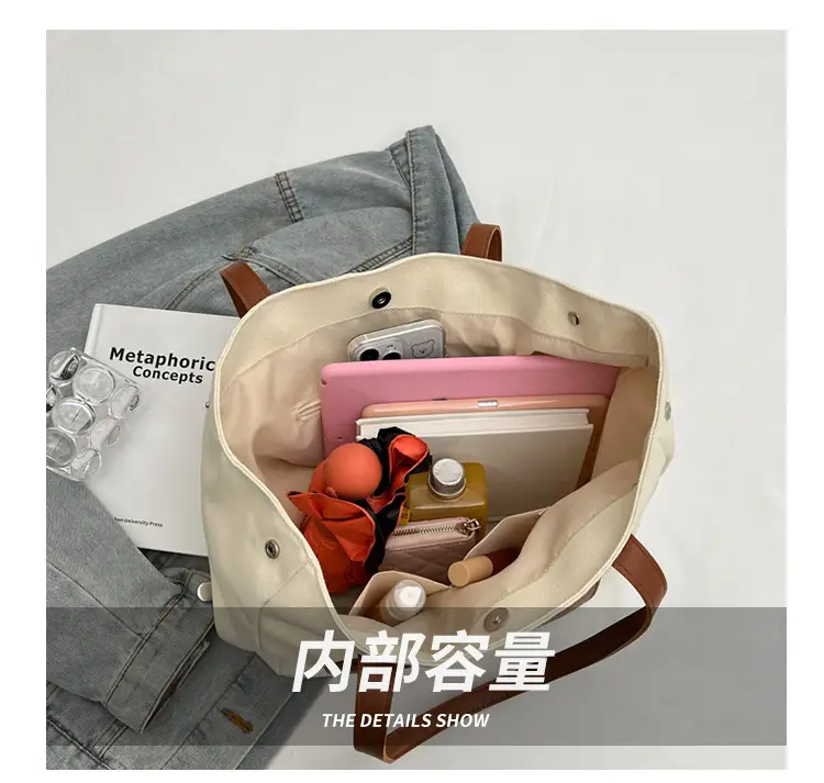 Women Large Canvas Shoulder Bag 2026 — feature 15