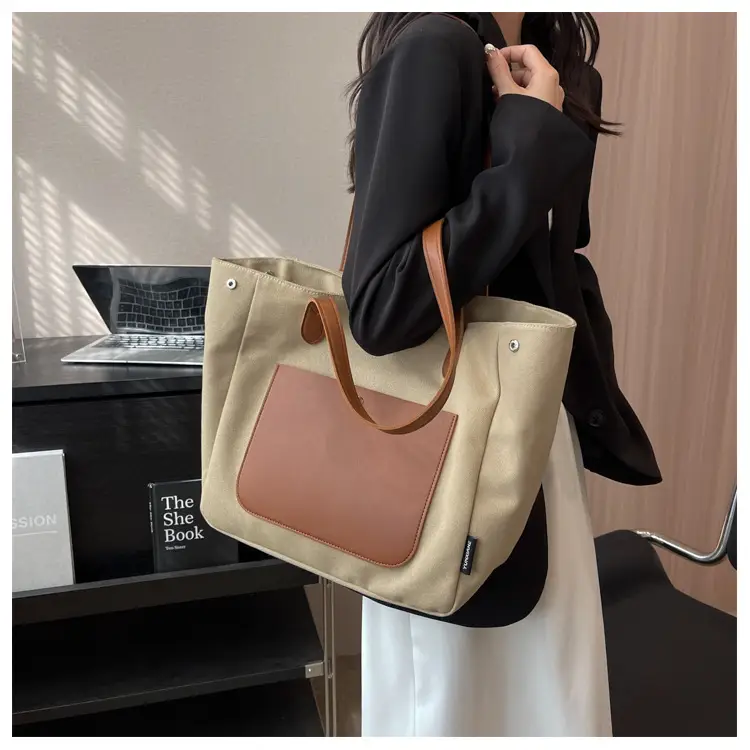 Women Large Canvas Shoulder Bag 2026 — feature 16