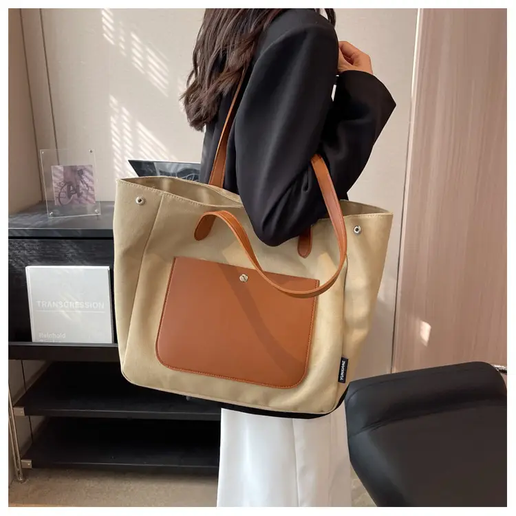 Women Large Canvas Shoulder Bag 2026 — feature 17