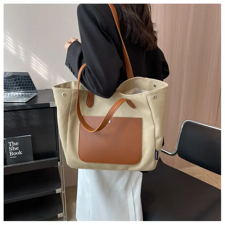 Women Large Canvas Shoulder Bag 2026 — feature 18