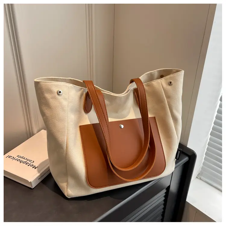 Women Large Canvas Shoulder Bag 2026 — feature 37