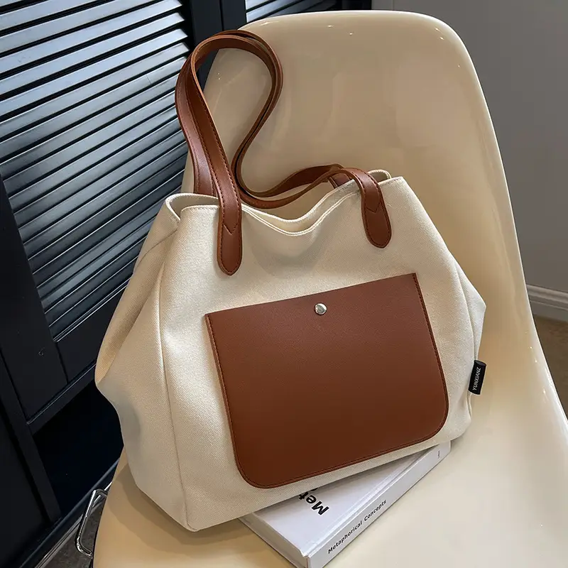 Women Large Canvas Shoulder Bag 2026 - Image 4