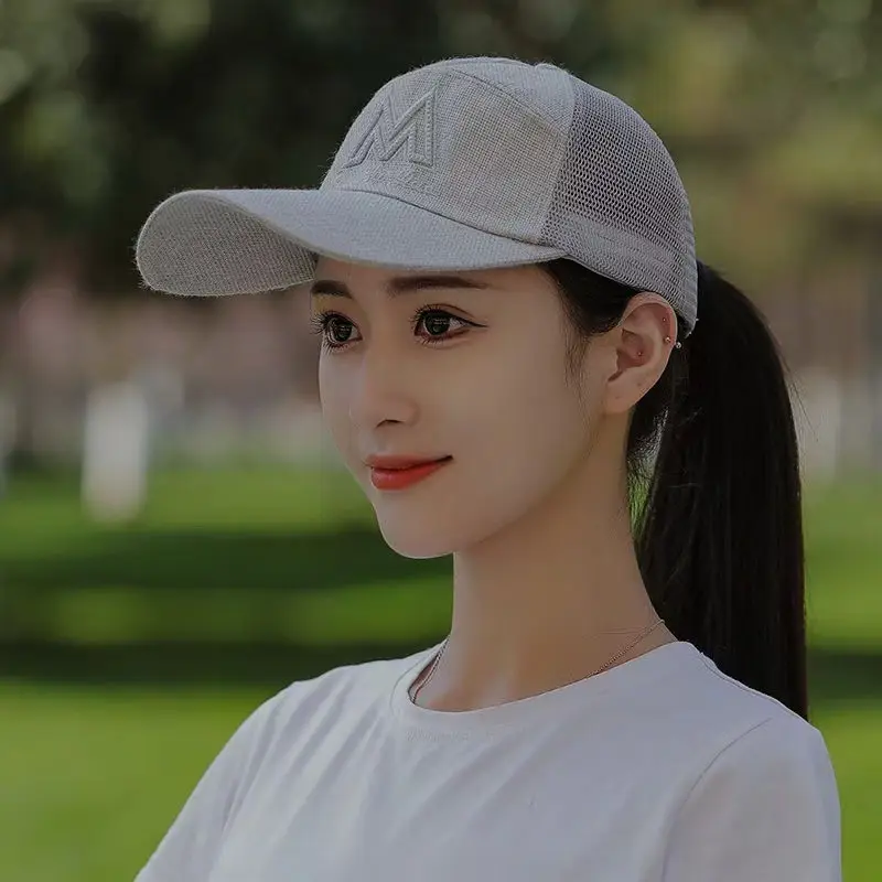 Men Mesh Baseball Cap Women's Fashion Sports Quick-Drying Breathable Duck Tongue Sunshade Sunscreen Fishing Sun Hat - Image 2