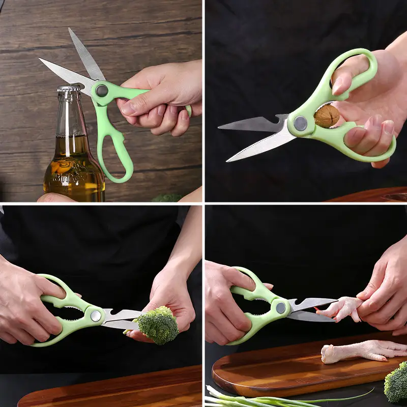 Multi-Functional Stainless Steel Kitchen Scissors