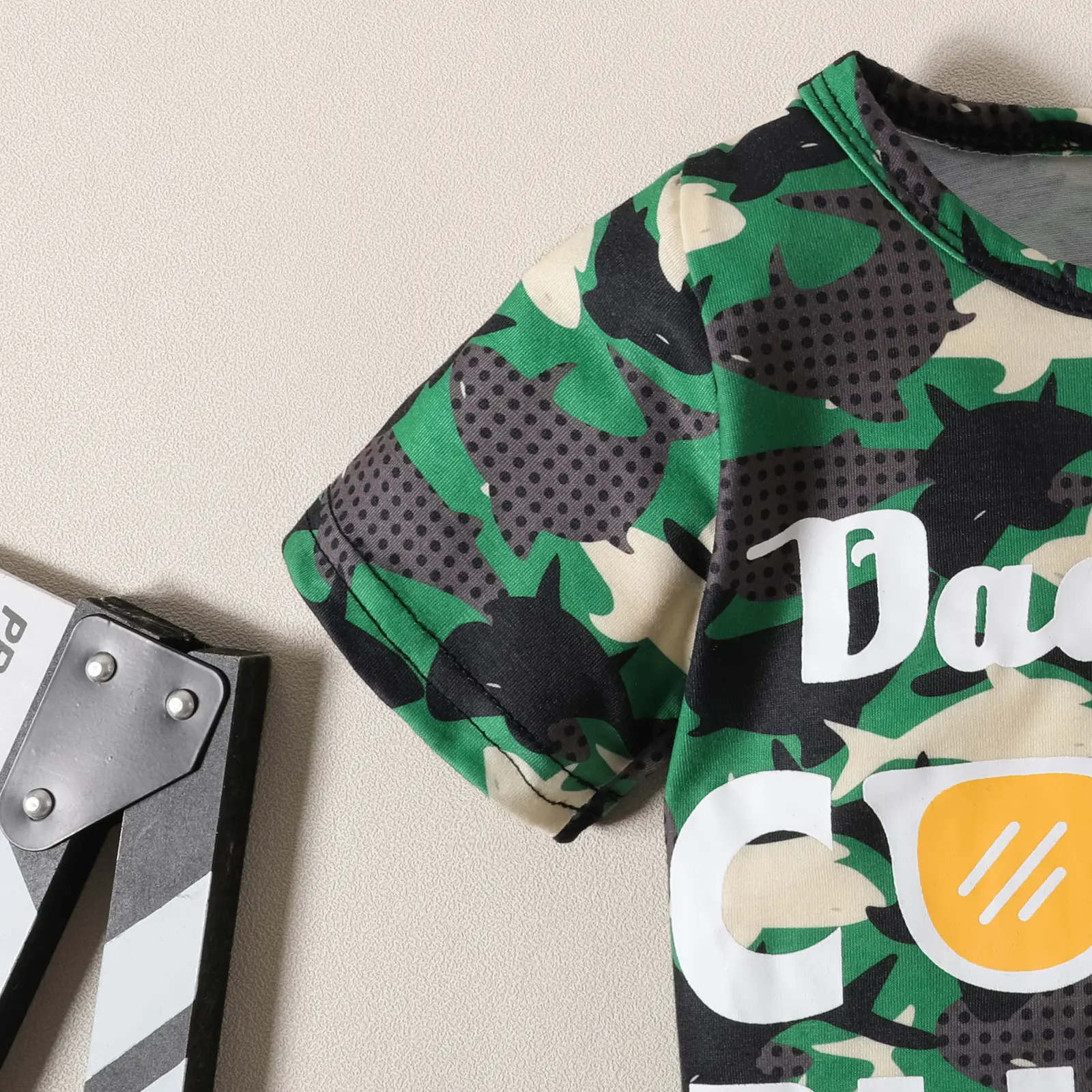 Camouflage Boys T-Shirt Shorts Set Small Medium — feature 6