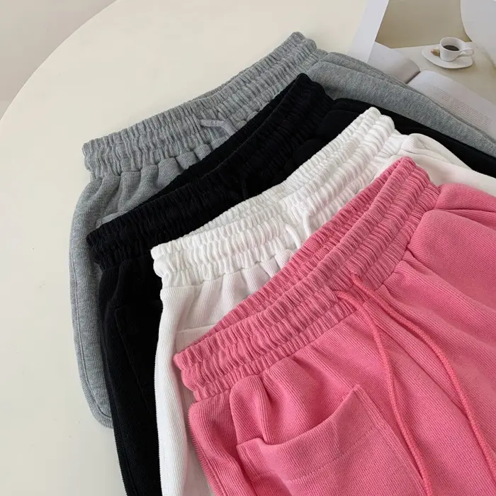 Women's Black Super Short Casual Shorts Large Pocket - Image 8