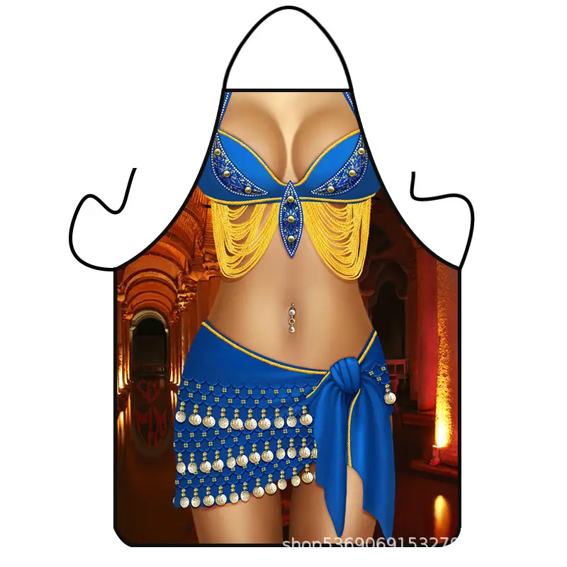 Blue Printed Waist Protector for Women - Image 15