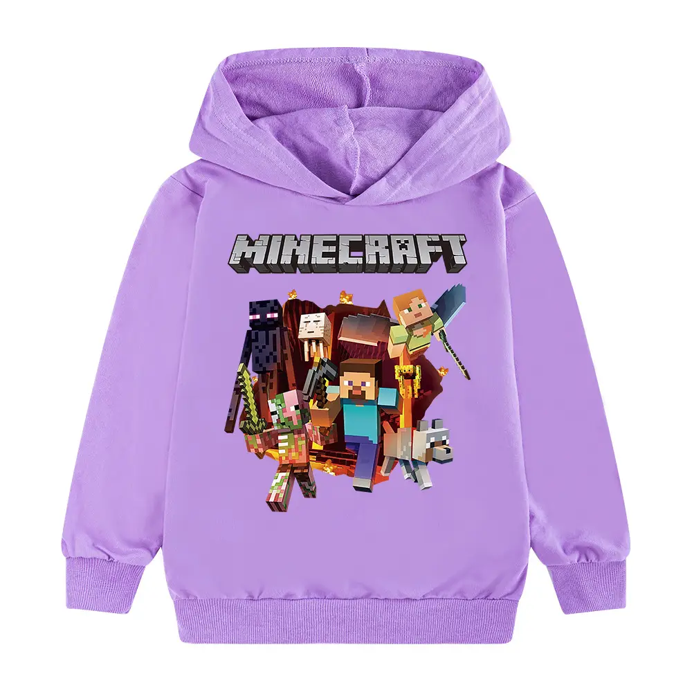 Minecraft Kids Hoodie Yellow 100CM - Image 6