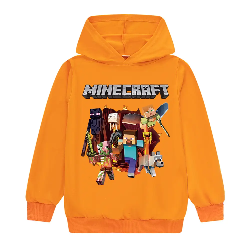 Minecraft Kids Hoodie Yellow 100CM - Image 9