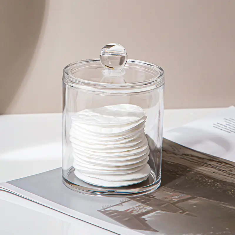 Transparent Cotton Swab & Makeup Remover Storage Box - Image 11