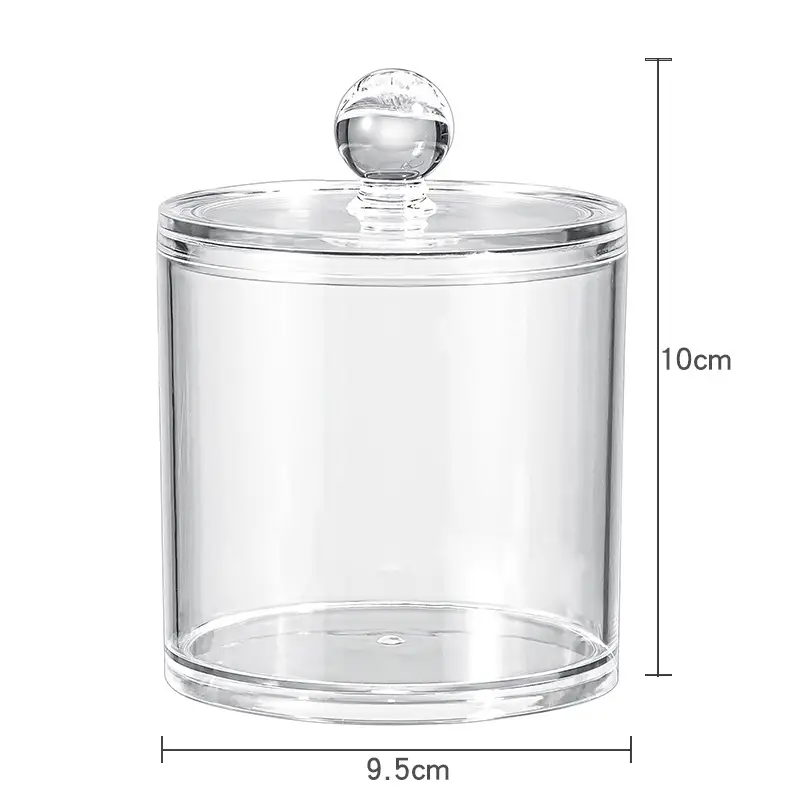 Transparent Cotton Swab & Makeup Remover Storage Box - Image 4