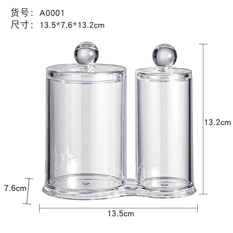 Transparent Cotton Swab & Makeup Remover Storage Box - Image 6