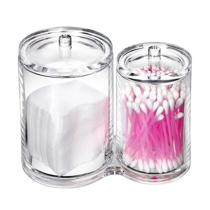 Transparent Cotton Swab & Makeup Remover Storage Box - Image 7