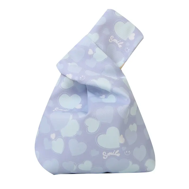 Pink Polka Dot Mini Knotted Phone Bag - Image 17